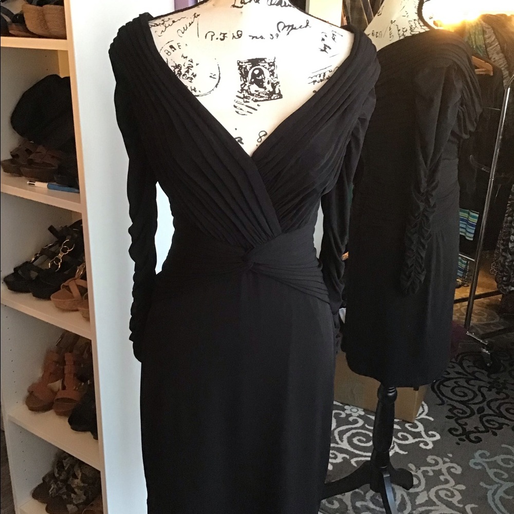 Tadashi Collection LBD Sexy Ruching Small
